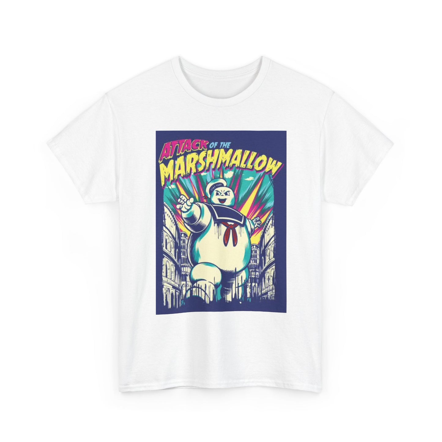 Attack Of The Marshmallow T Shirt BRAND NEW Apparel Unisex Heavy Cotton Tee