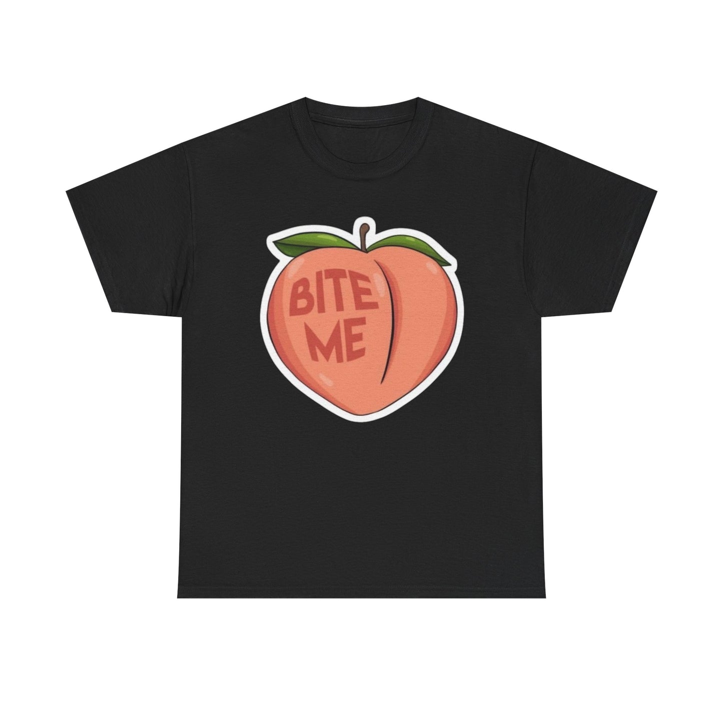 Bite Me Funny Graphic T-Shirt Unisex Heavy Cotton Tee Gift