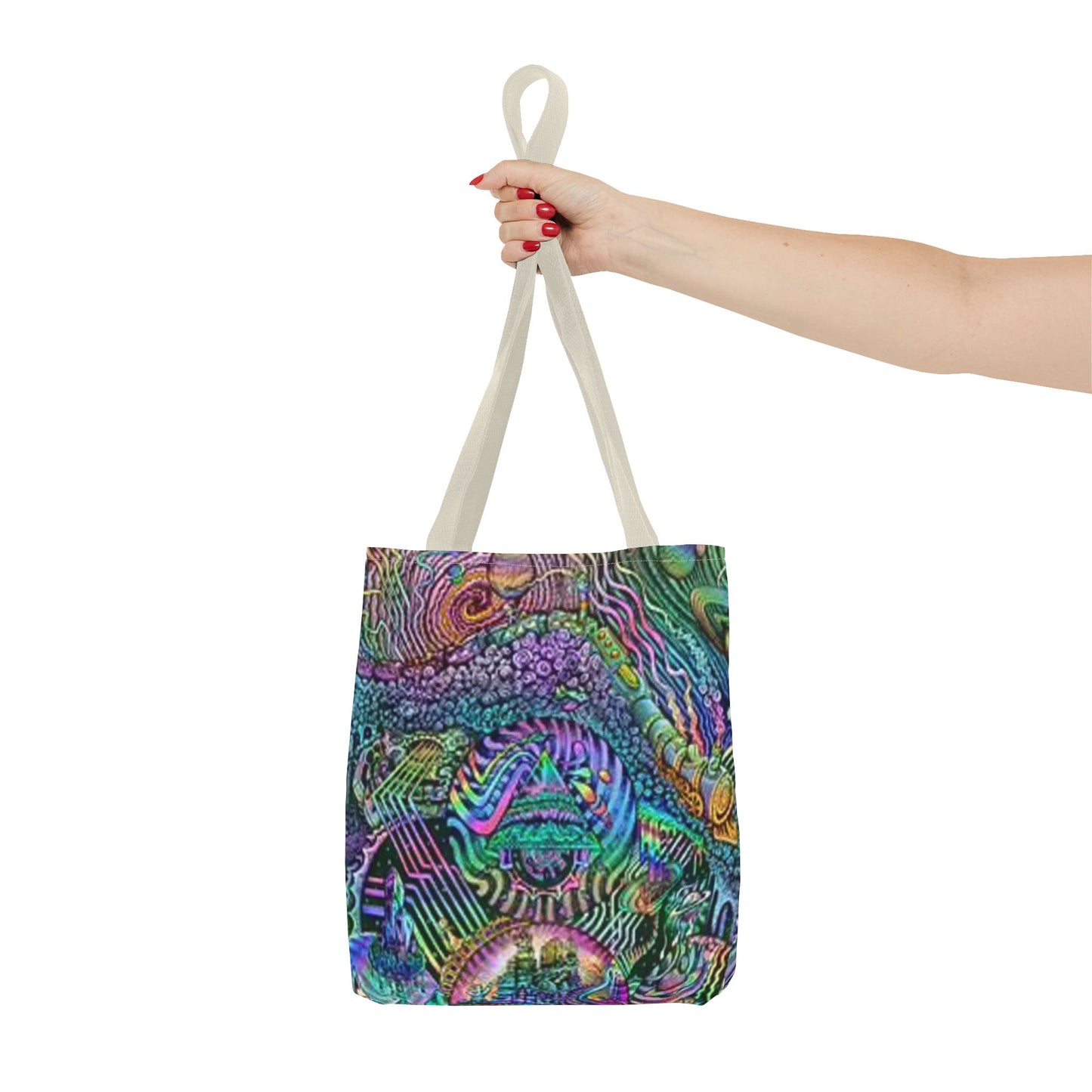 Trippy Rainbow Multi Color BRAND NEW MODERN Tote Bag (AOP)