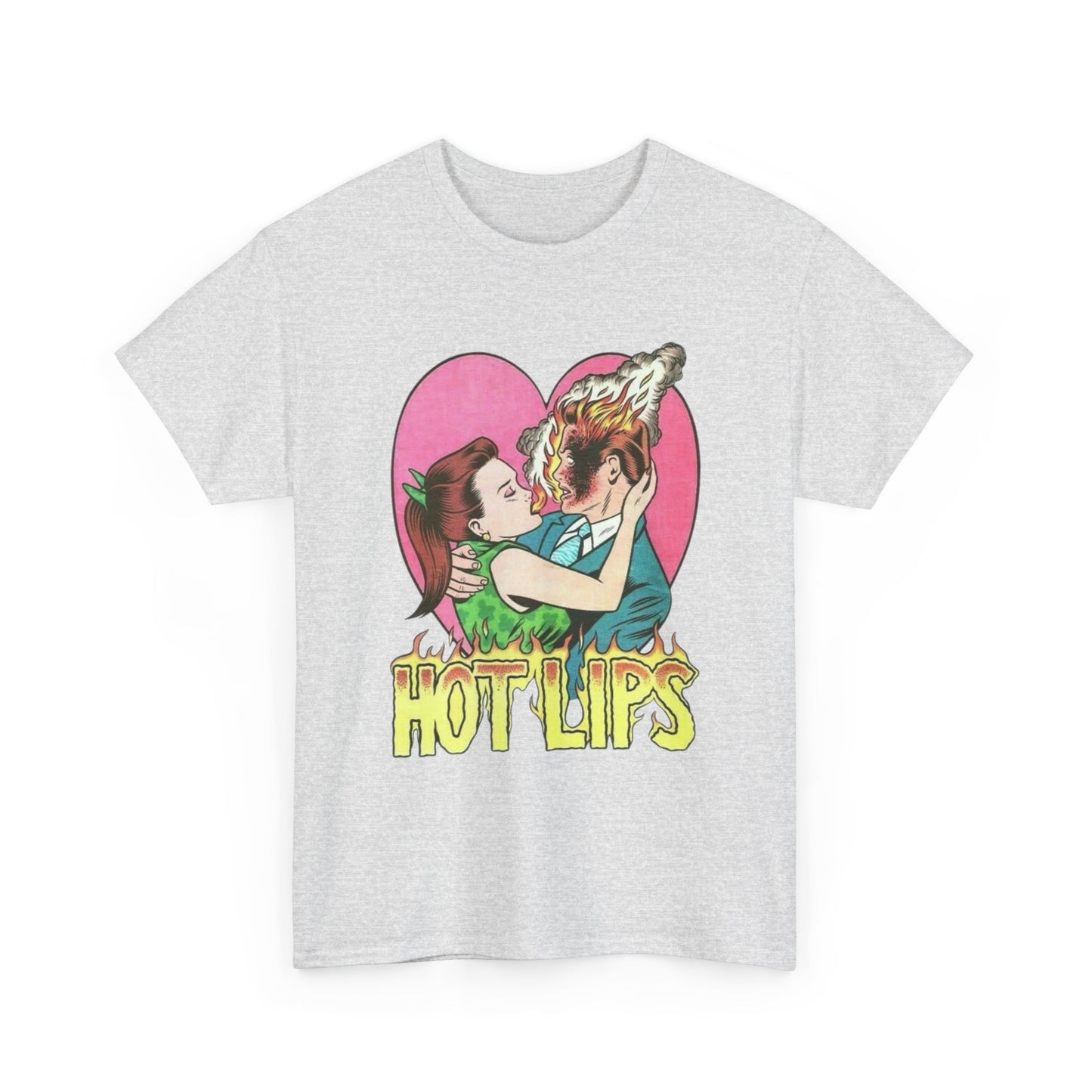 Hot Lips Vintage Graphic T Shirt ADULT NEW Heavy Cotton Tee