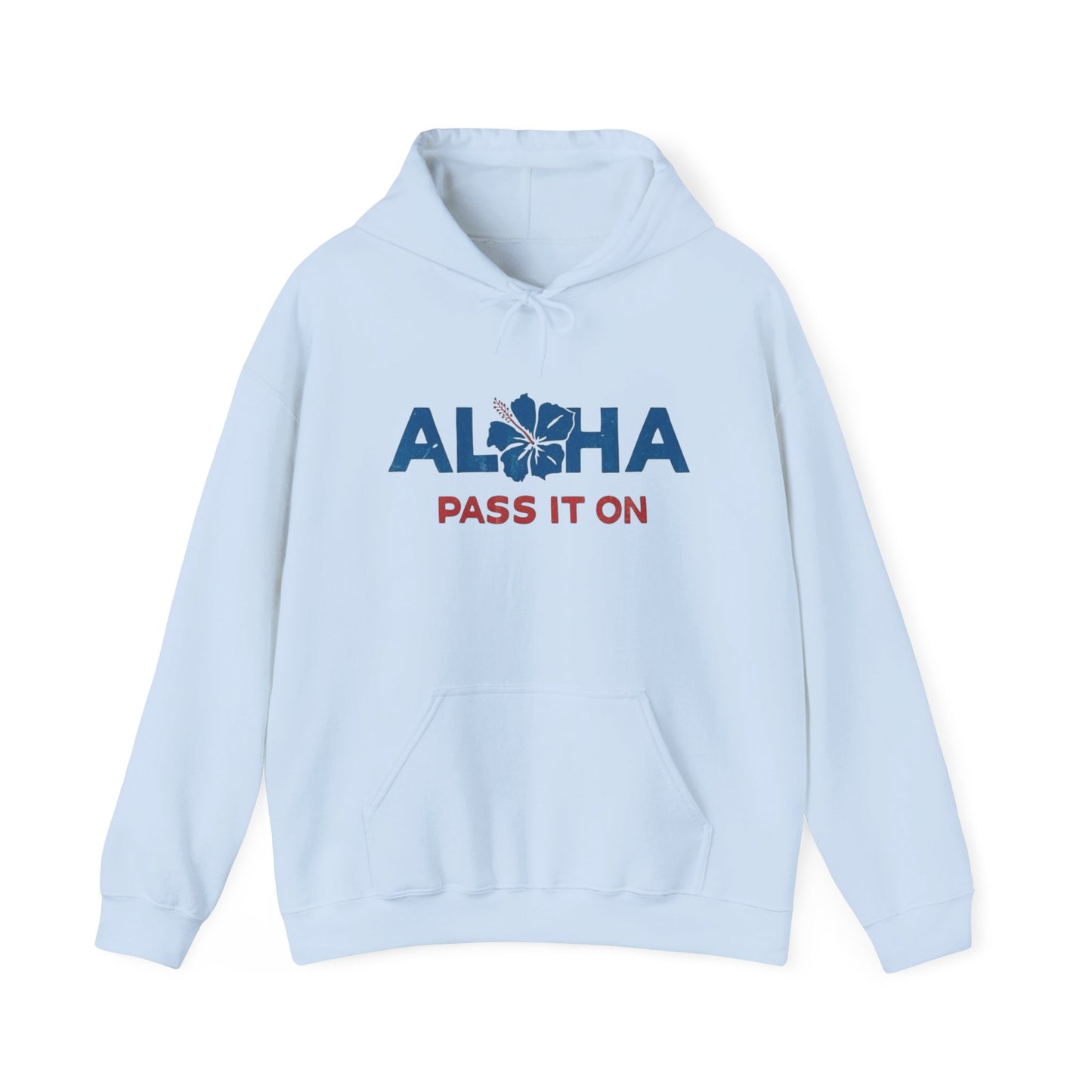 Aloha Pass It On Hawaii Graphic Hoodie Unisex Heavy Blend™ Hooded Sweatshirt