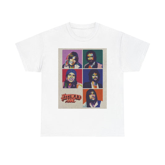 Fleetwood Mac Vintage Rock Shirt Retro 70s Unisex Heavy Cotton Tee