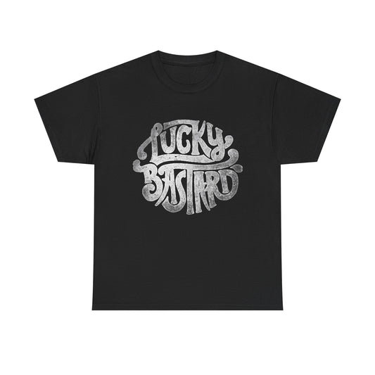 Lucky Bastard Graphic T Shirt NEW Vintage Unisex Heavy Cotton Tee