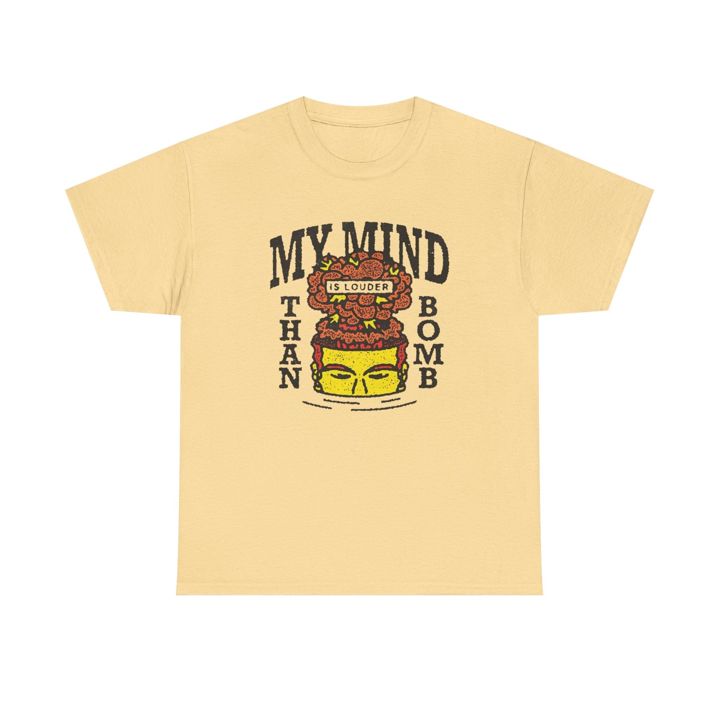 Loud Mind Graphic T Shirt ADULT NEW Unisex Heavy Cotton Tee
