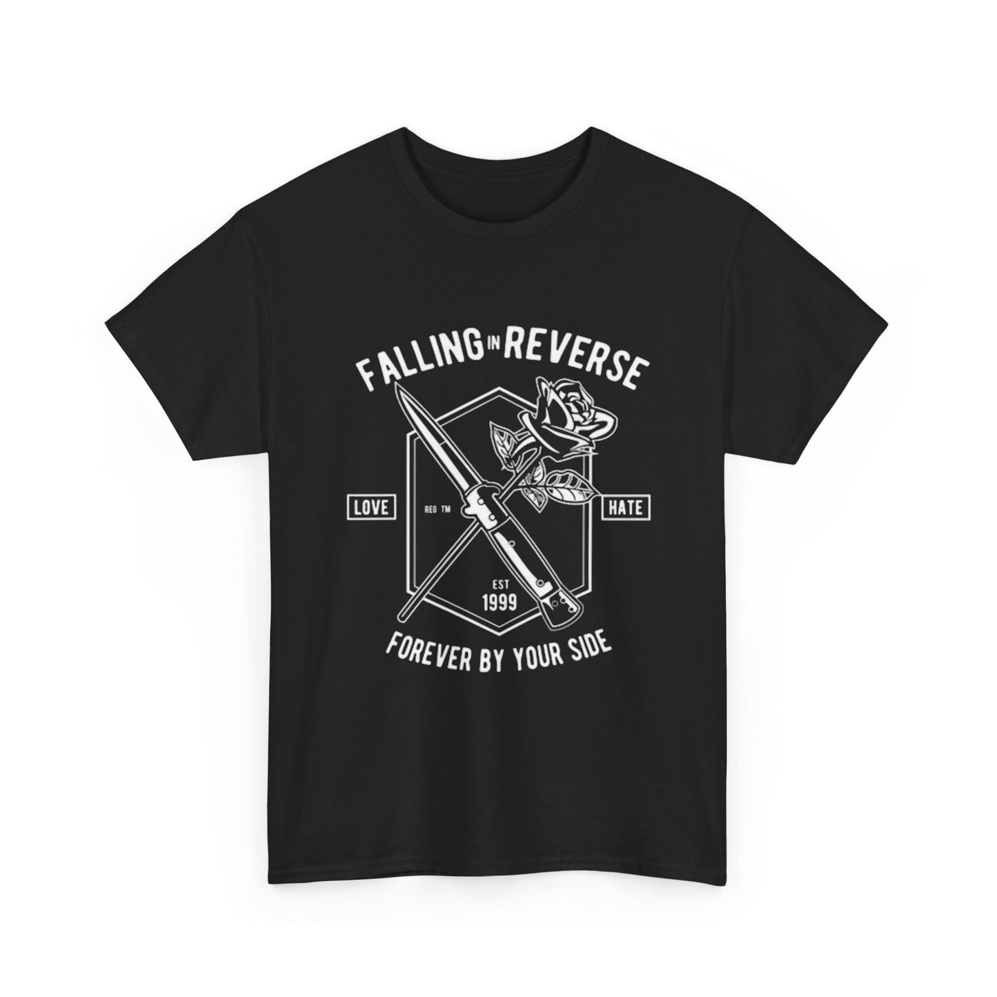 Falling In Reverse Graphic T Shirt Retro Punk Rock Emo Unisex Heavy Cotton Tee