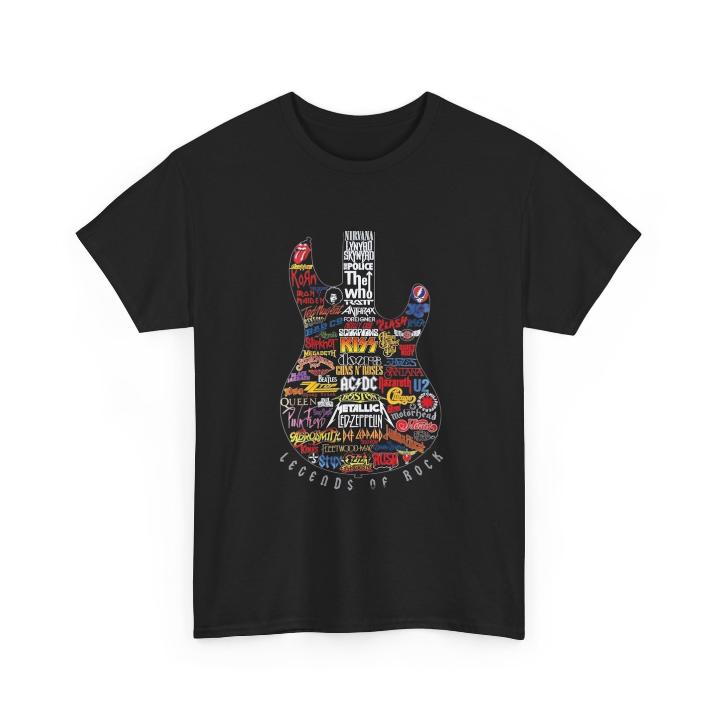 Guitar Graphic T Shirt Vintage Unisex Heavy Cotton Tee