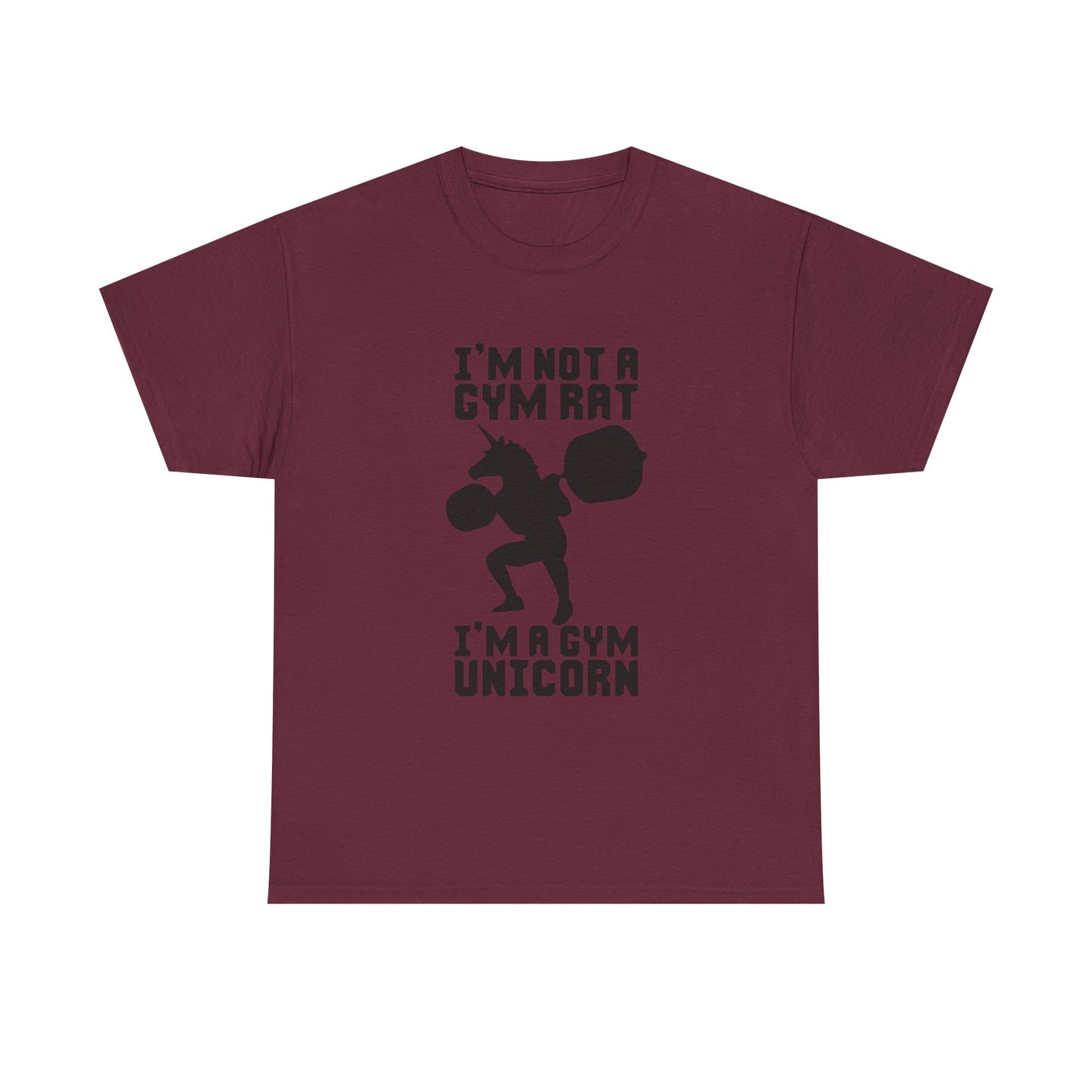 Gym Rat Shirt Funny Lifting Gear Workout Training Comedy Unisex Heavy Cotton Tee