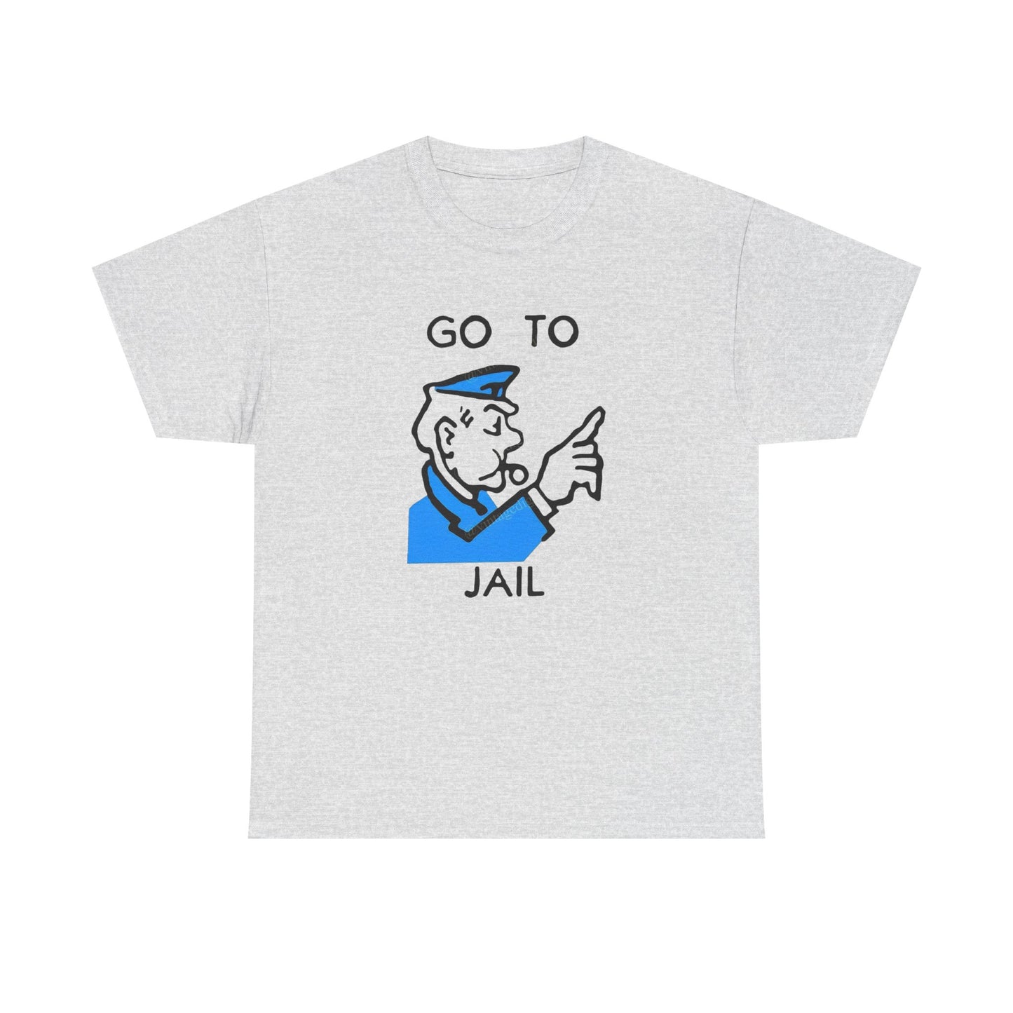 Straight To Jail Game Vintage Graphic T Shirt NEW Unisex Heavy Cotton Tee