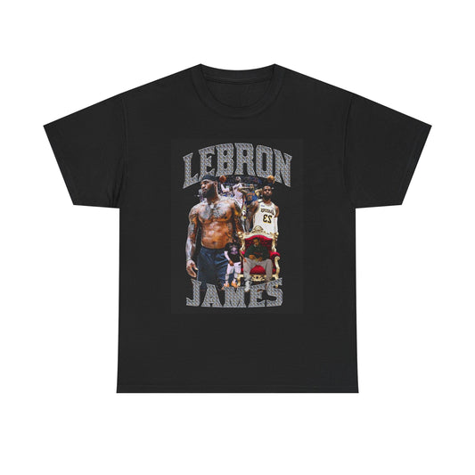 Lebron James Graphic T Shirt Vintage Basketball Retro Unisex Heavy Cotton Tee