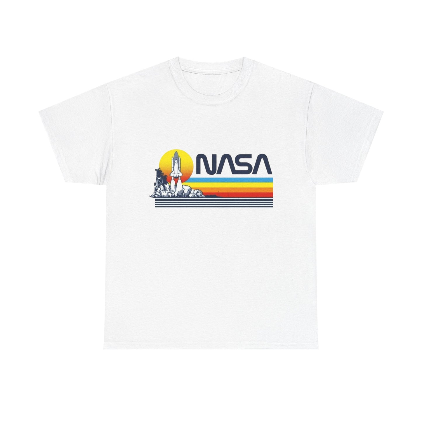 Space Station Graphic T Shirt Unisex Heavy Cotton Tee