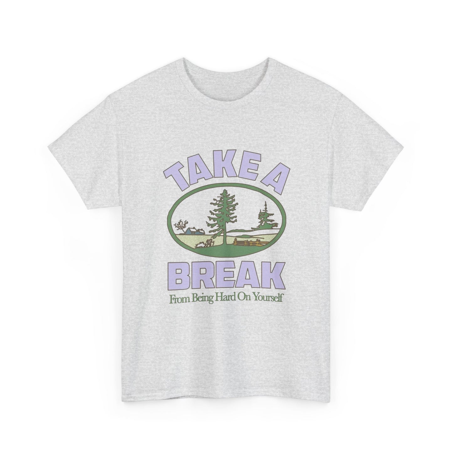 Nature Calls Take A Break Graphic T Shirt Heavy Cotton Tee NEW ADULT UNISEX