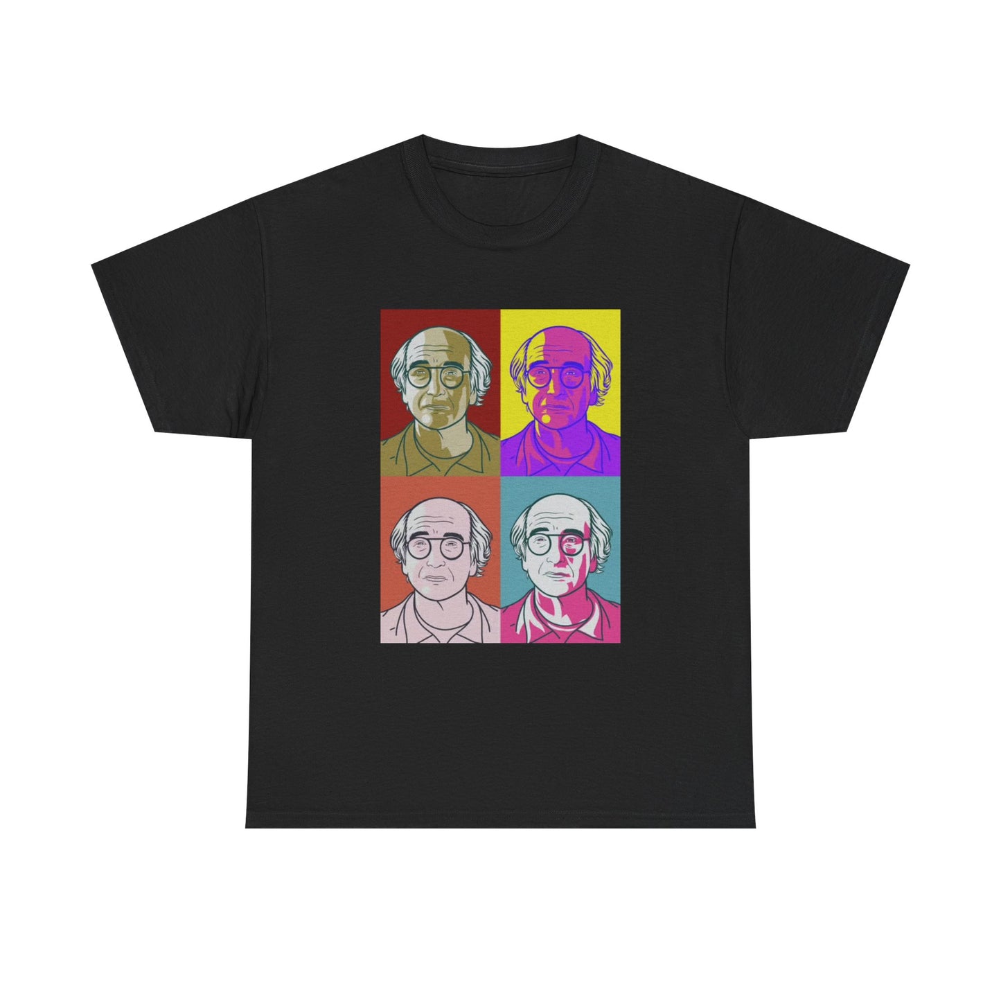 Larry David Painting T shirt Comedian California Seinfeld Unisex Heavy Cotton