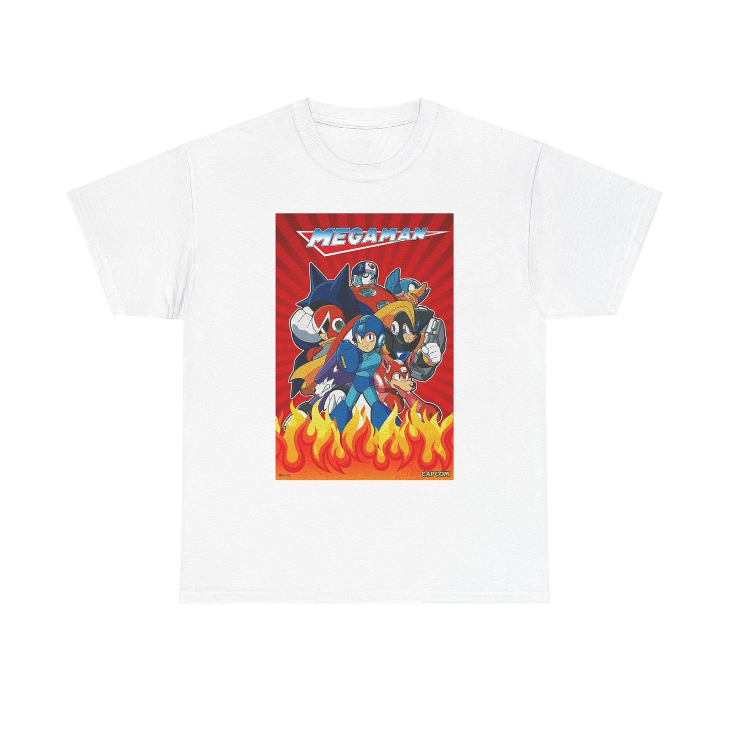 MegaMan Graphic T Shirt Vintage Gaming Retro Unisex Heavy Cotton Tee