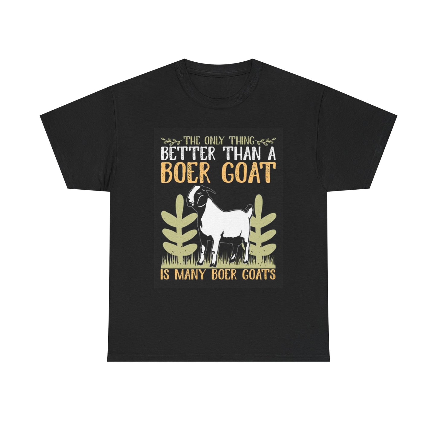 Boer Goats Graphic T Shirt Funny Farm Animals Unisex Heavy Cotton Tee