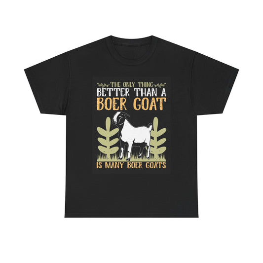 Boer Goats Graphic T Shirt Funny Farm Animals Unisex Heavy Cotton Tee