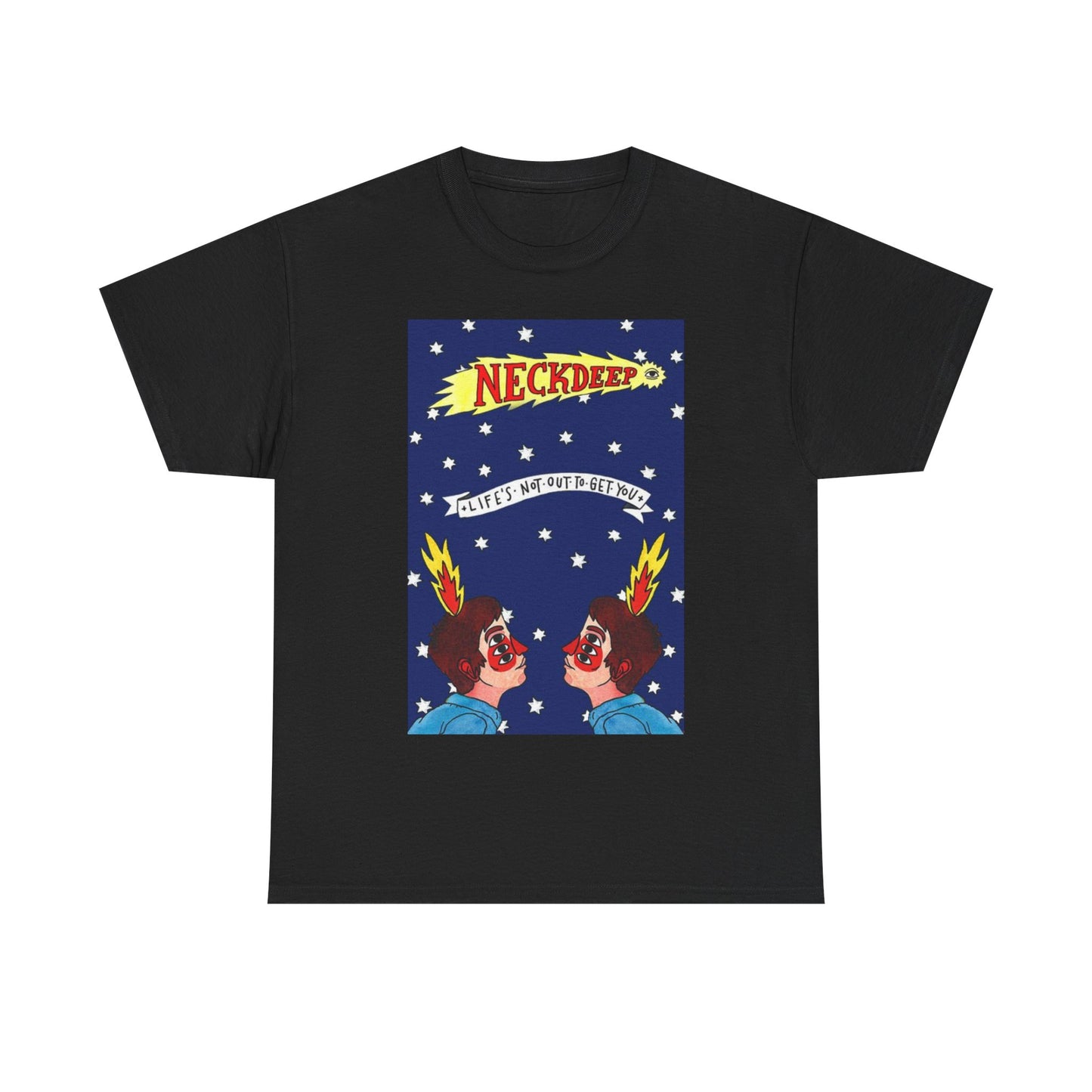 Neck deep T-shirt vintage art graphic retro punk Unisex Heavy Cotton Tee