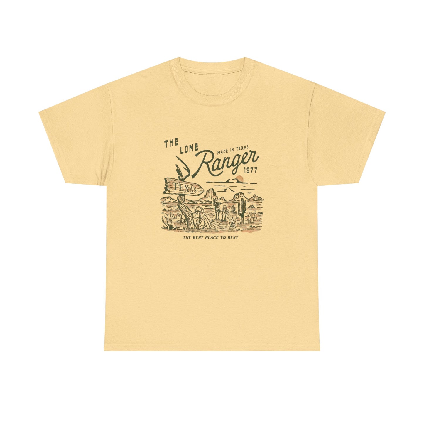 The Lone Ranger Texas Graphic T Shirt Unisex Heavy Cotton Tee