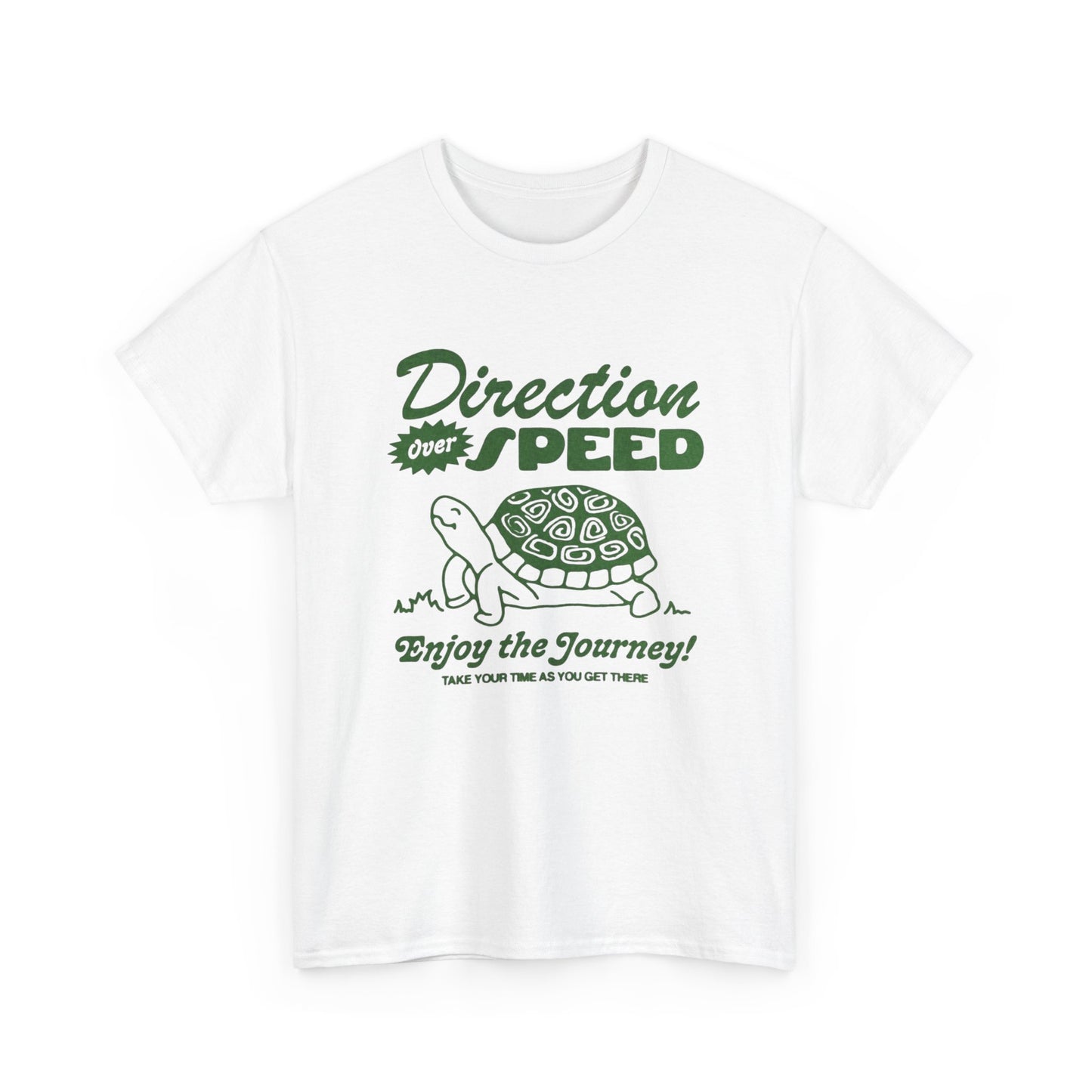 Direction Over Speed Graphic T Shirt Unisex Heavy Cotton Tee