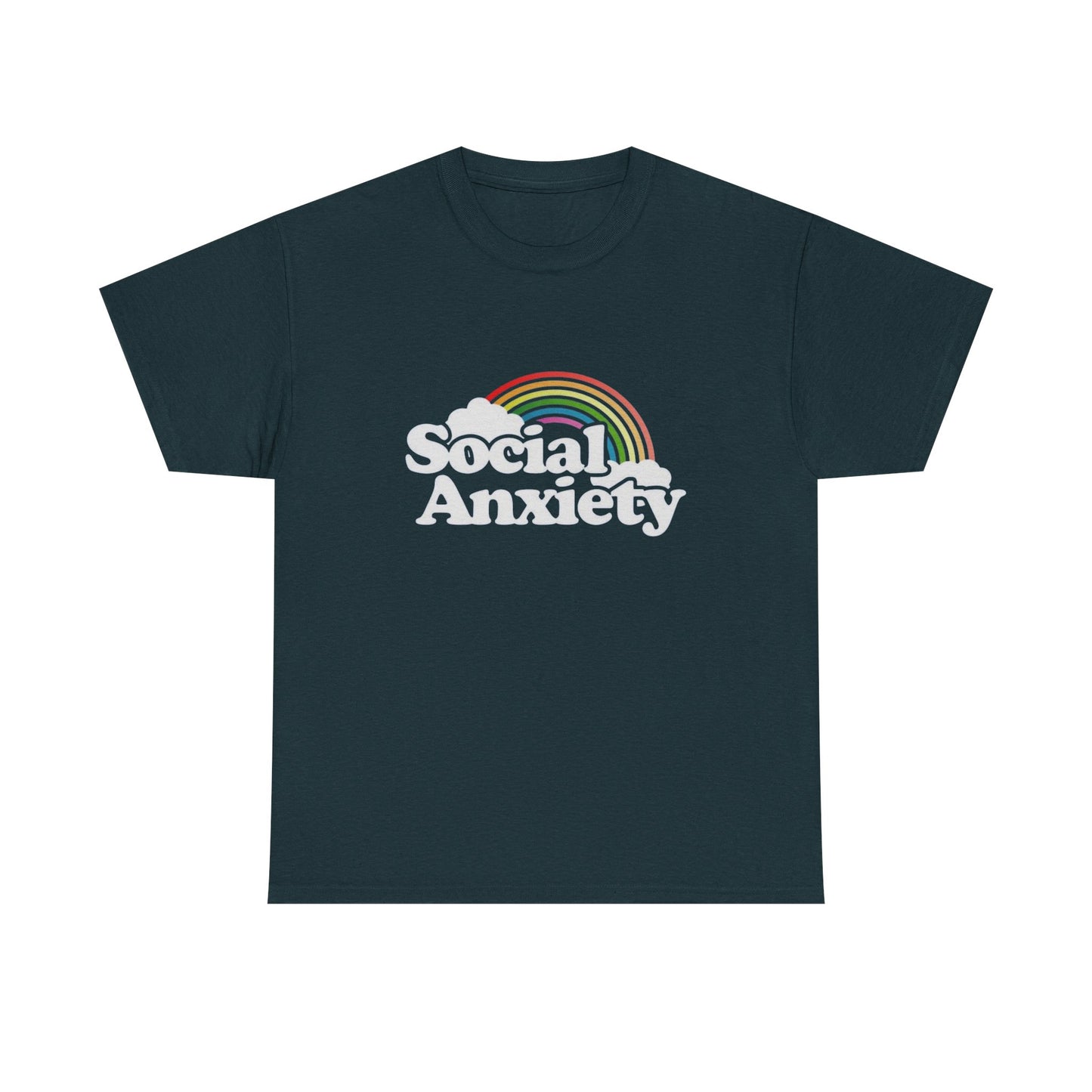 Social Anxiety MULTIPLE COLORS Graphic T Shirt NEW Adult Tee