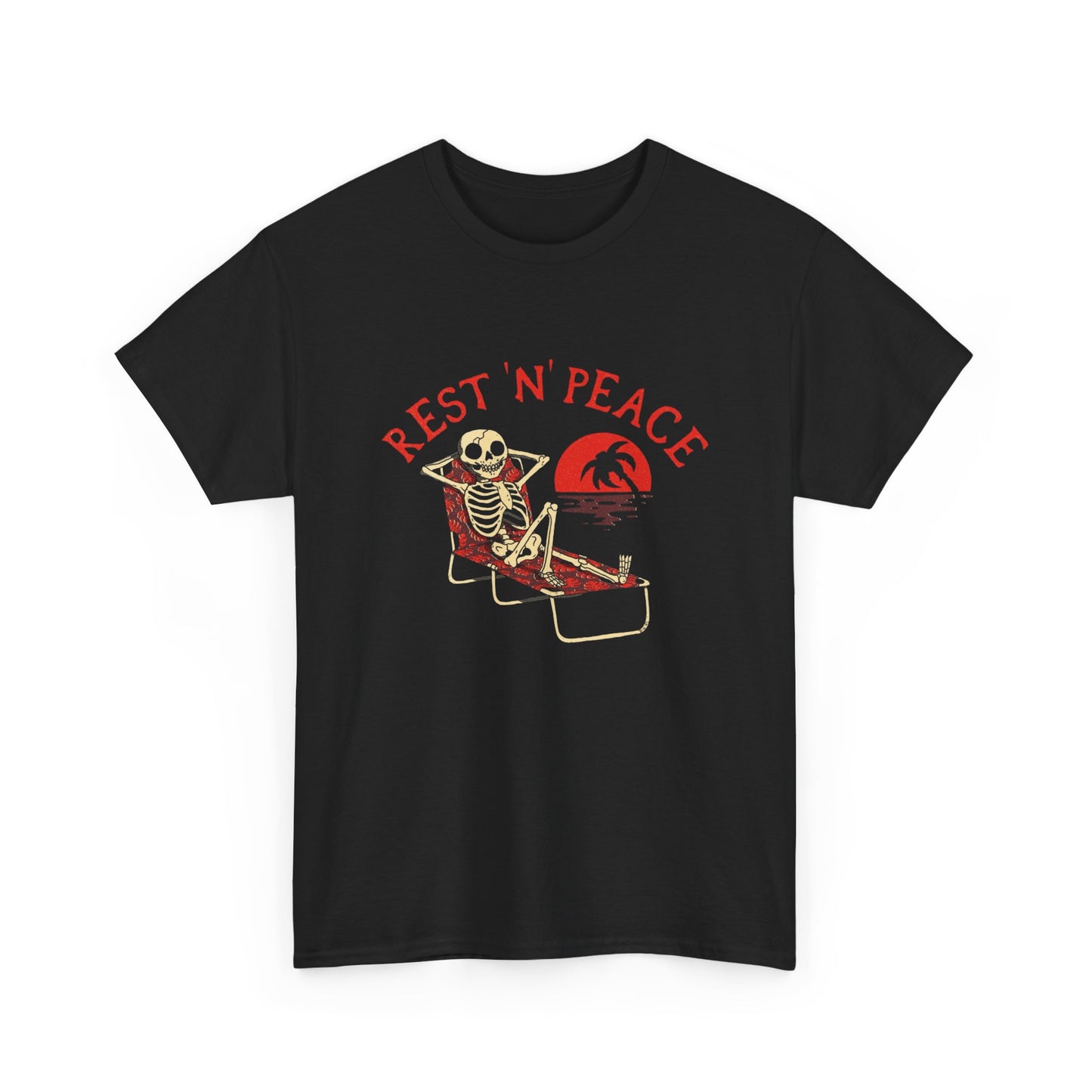 Rest In Peace Chilling Graphic T Shirt NEW Adult Unisex Heavy Cotton Tee