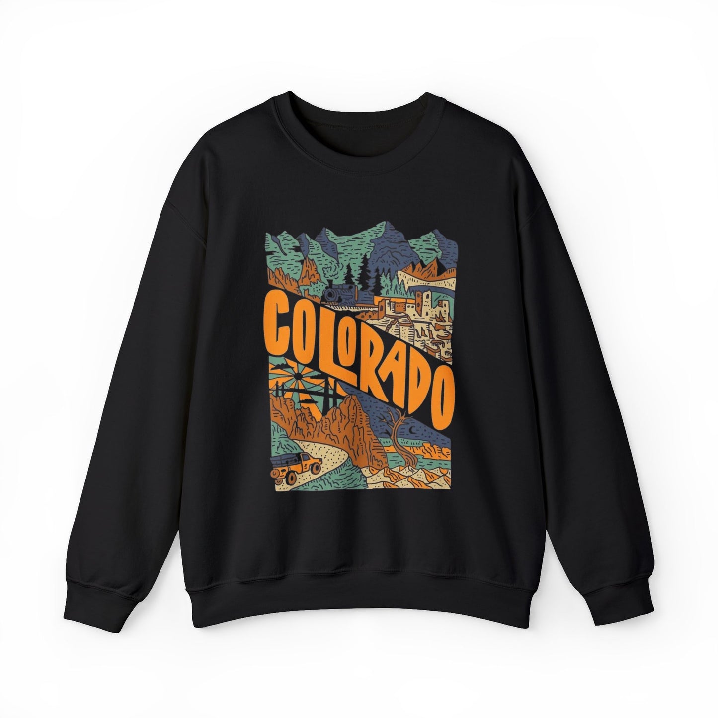Colorado Pullover Camping Outdoors Sweatshirt Men's Adult Crewneck