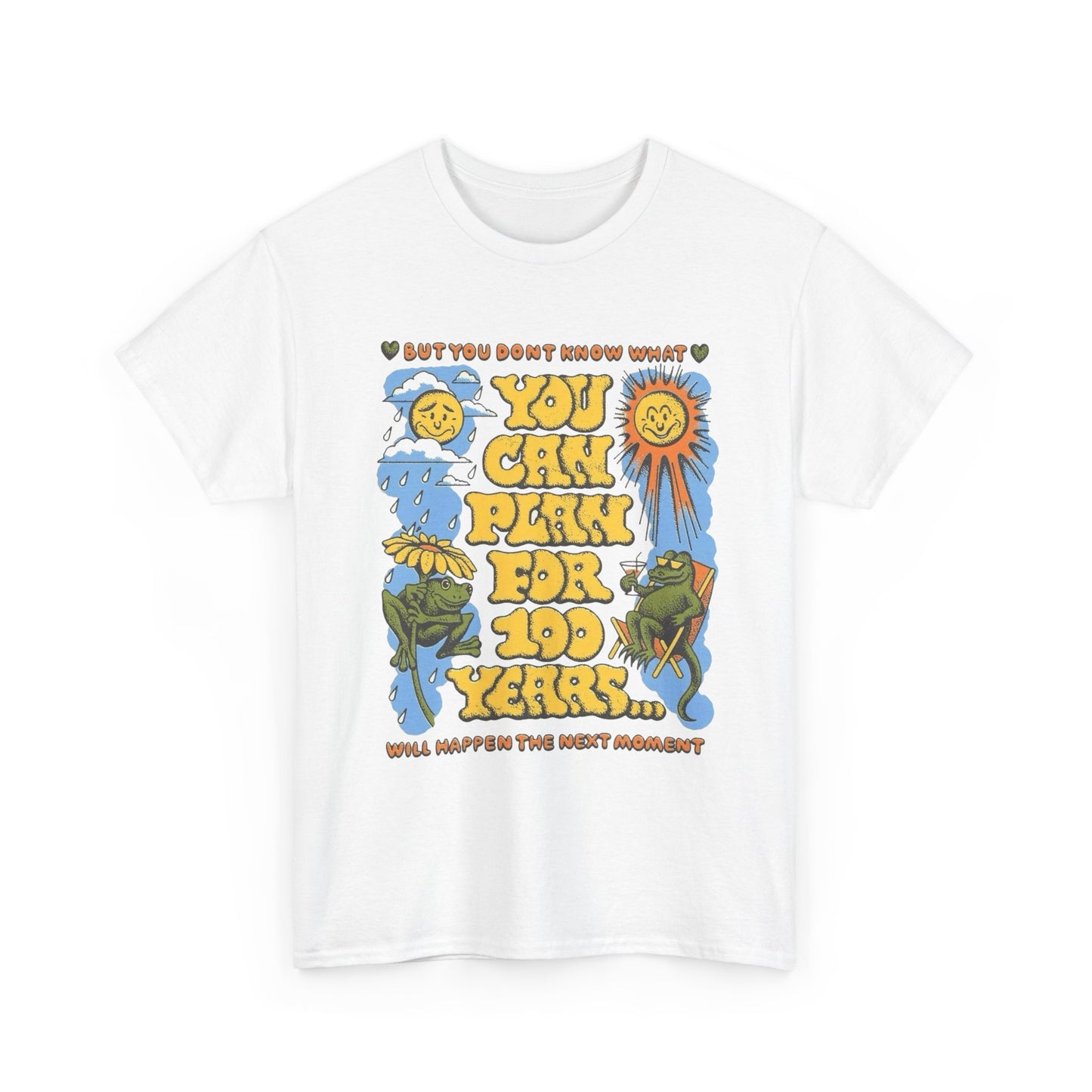 Cant Plan For The Future Graphic T Shirt Unisex Heavy Cotton Tee Gift Vintage