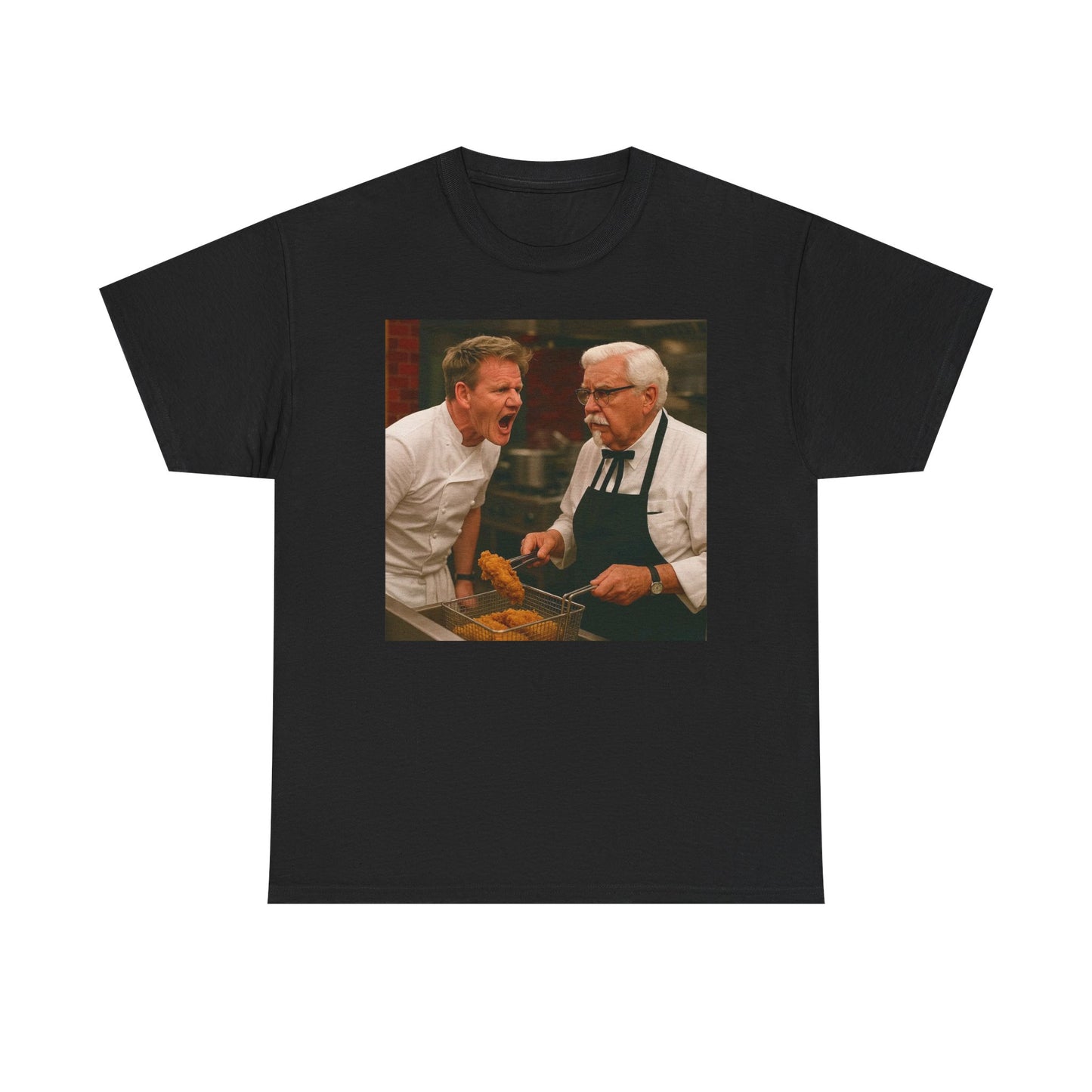 Funny Gordon Ramsay And KFC Chicken Graphic T Shirt BRAND NEW S-5XL