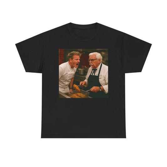 Funny Gordon Ramsay And KFC Chicken Graphic T Shirt BRAND NEW S-5XL