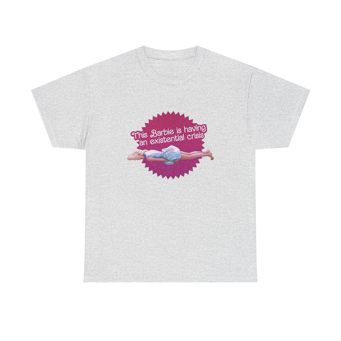 Having A Extensional Crisis Funny Graphic T Shirt Unisex Heavy Cotton Tee GIFT