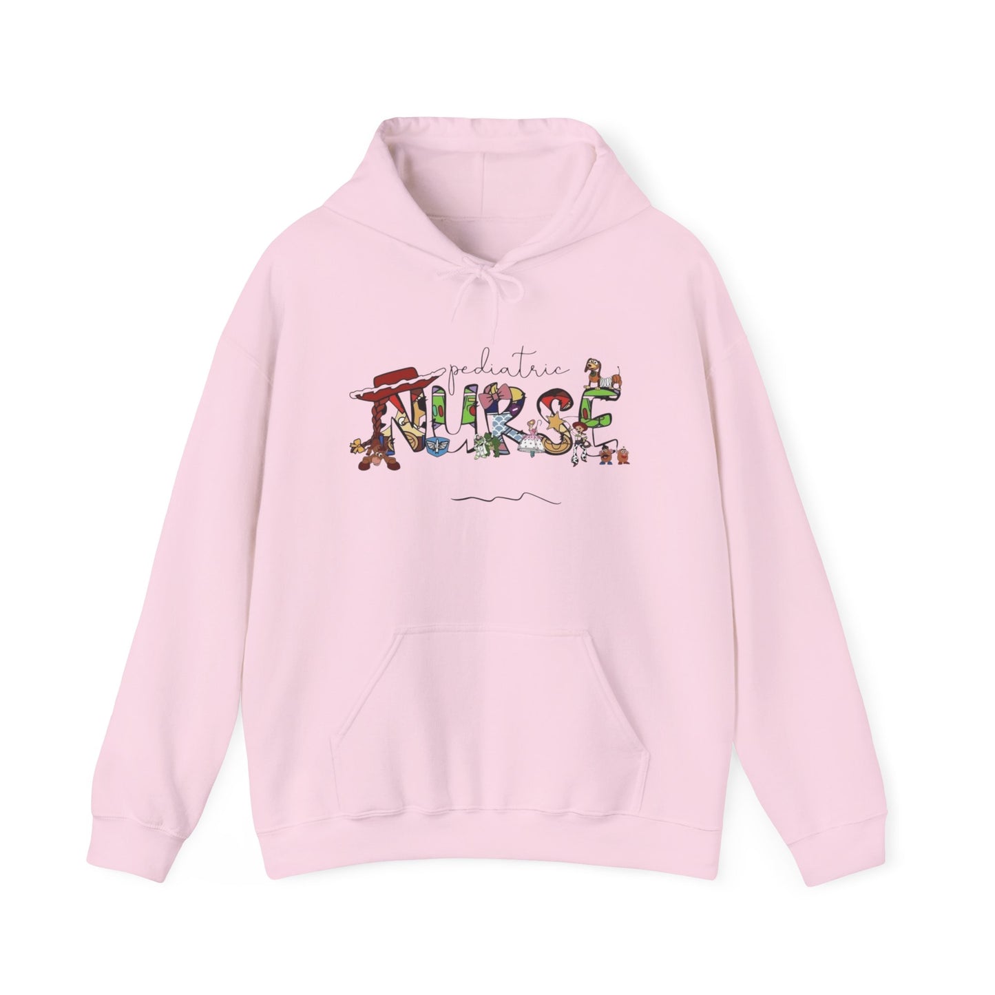 Pediatric Nurse Cute Graphic Hoodie Unisex Heavy Blend™ Hooded Sweatshirt