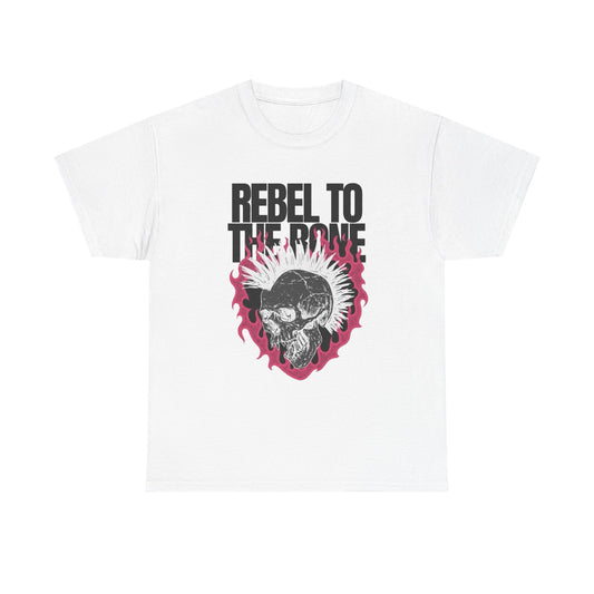 Rebel To The Bone Graphic T Shirt Unisex Heavy Cotton Tee