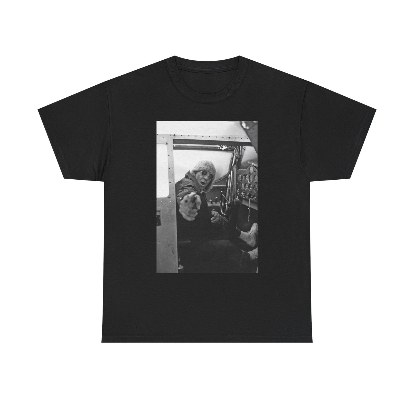 Hunter S Thompson Graphic T Shirt Vintage Plane Unisex Heavy Cotton Tee