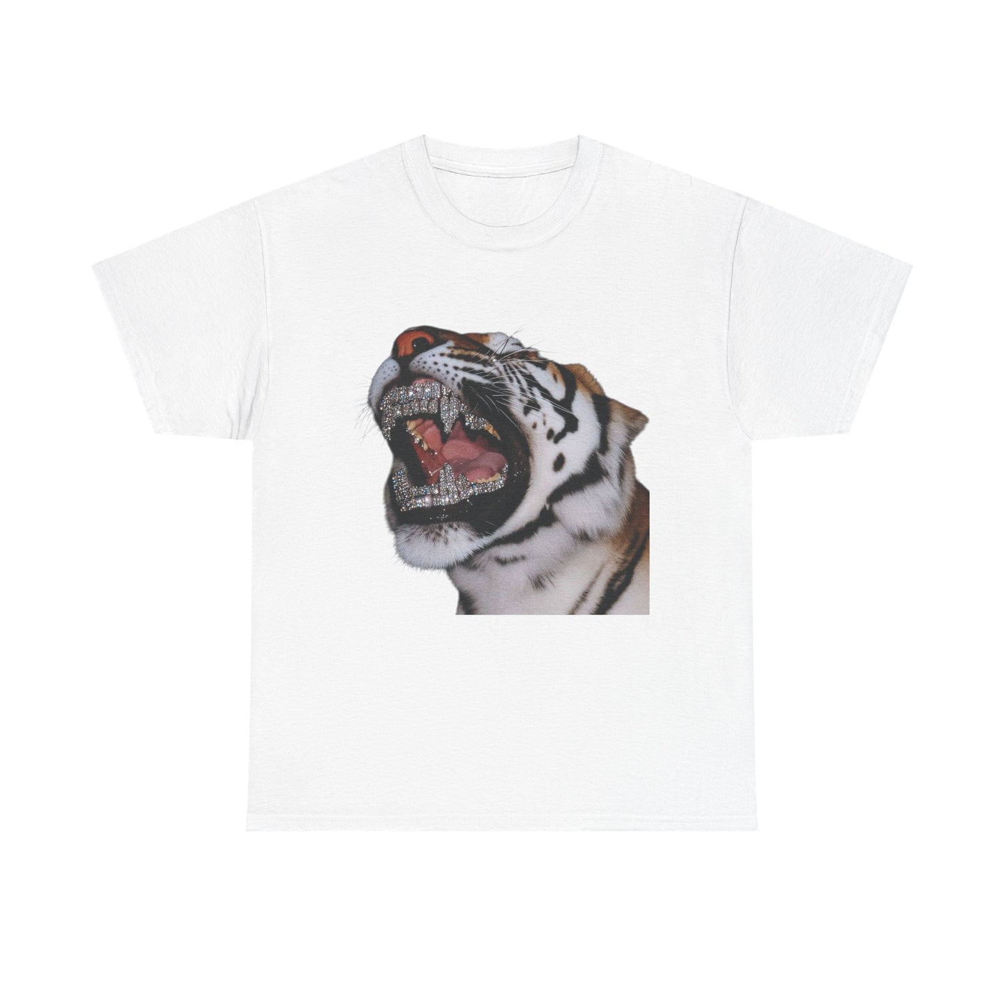 Bling Tiger Graphic T Shirt NEW Adult Unisex Heavy Cotton Tee