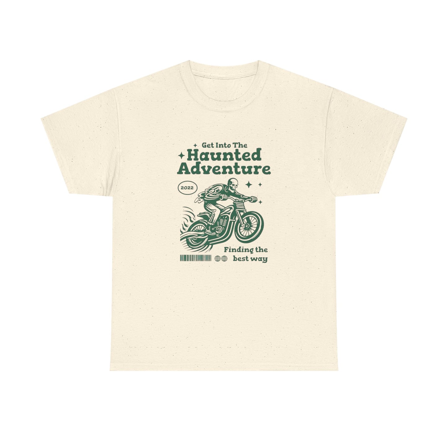 Haunted Adventure Graphic T Shirt Unisex Heavy Cotton Tee New Gift