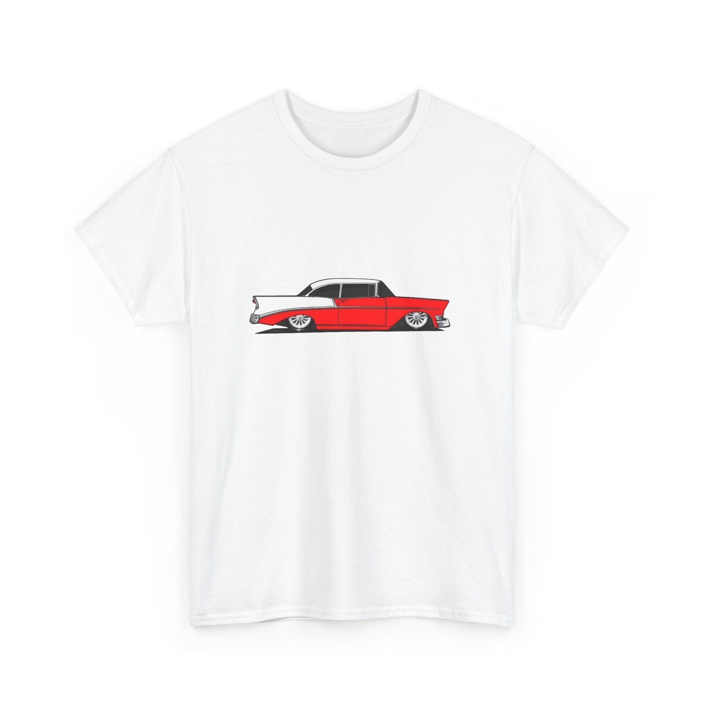 57 Chevy Hotrod Graphic T Shirt Unisex Heavy Cotton Tee NEW