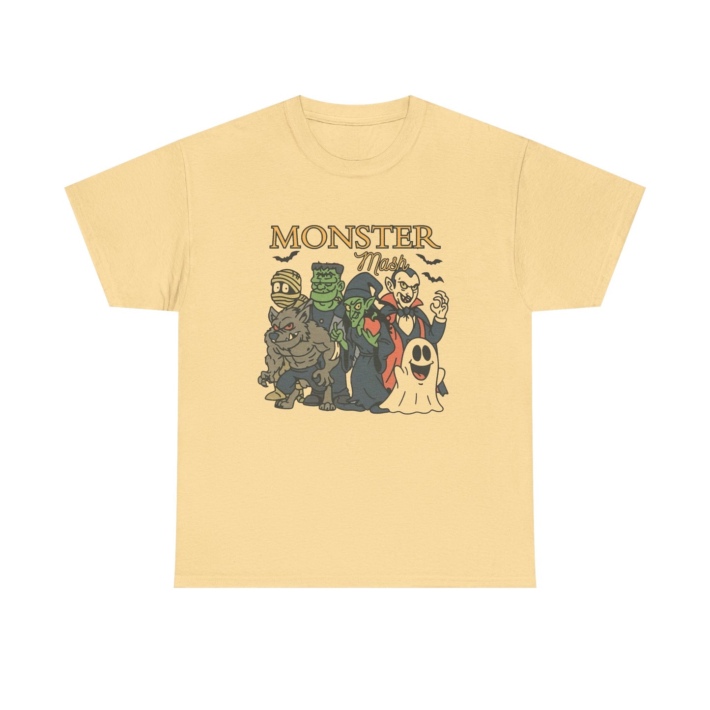 Monster Mash Halloween Graphic T Shirt NEW Unisex Heavy Cotton Tee