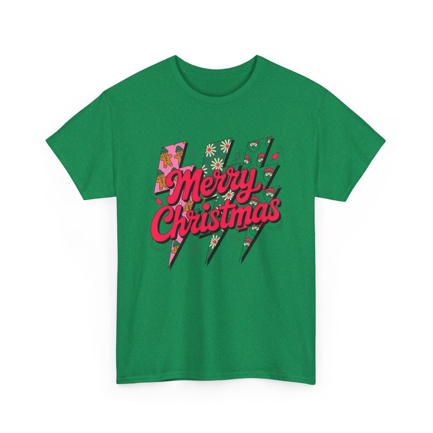 Christmas Lighting Bolts Graphic T Shirt NEW ADULT
