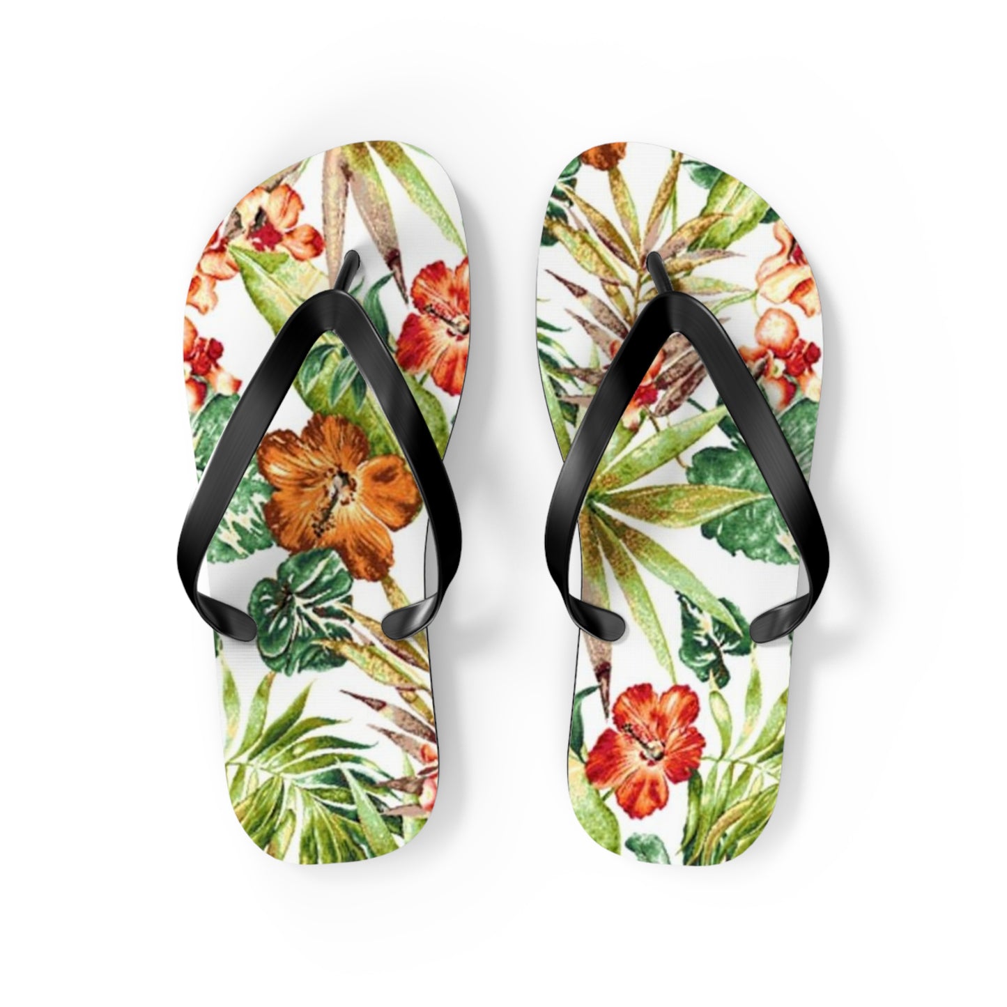 Waves And Sun Sandals Tropical Graphic Summer Flip Flops Slides BRAND NEW