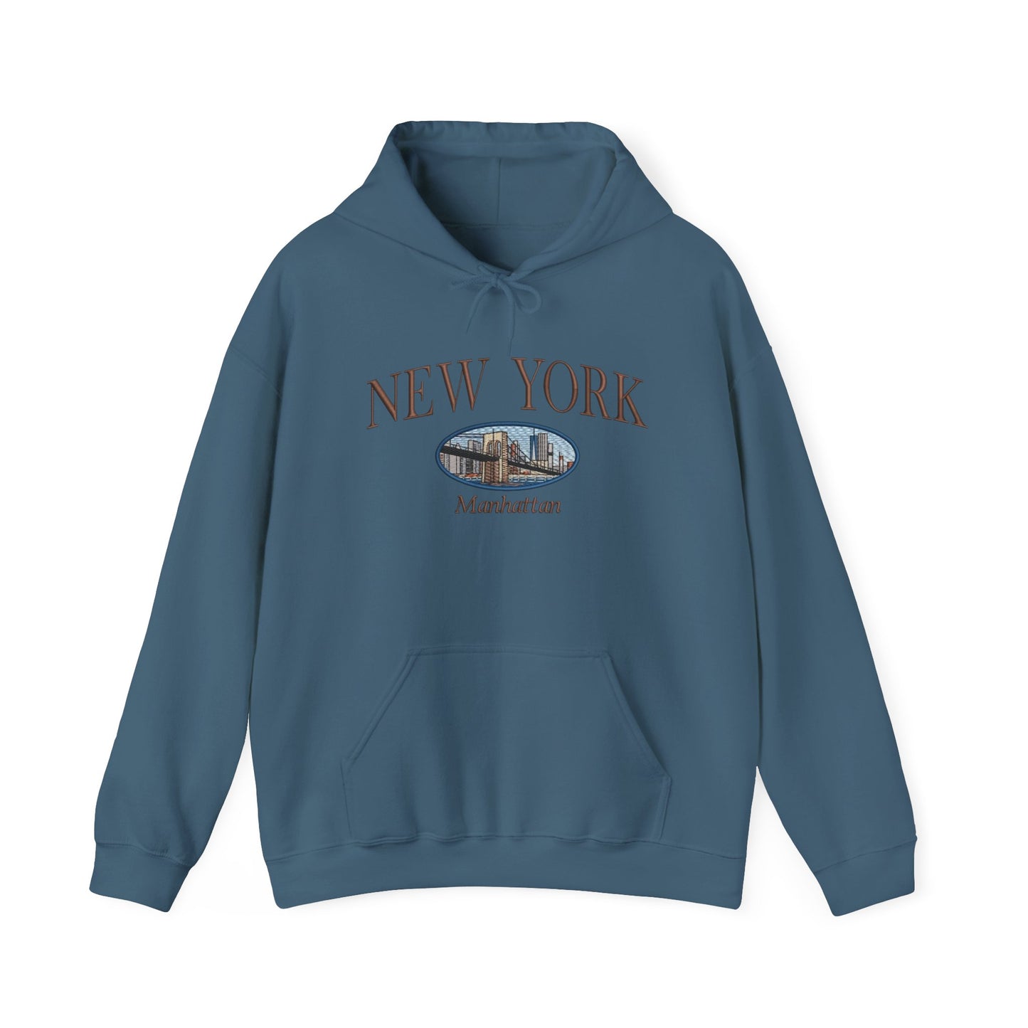 Manhattan New York Graphic Hoodie Heavy Blend Sweatshirt NEW