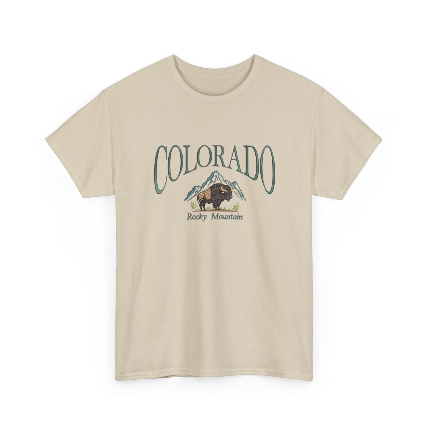 Colorado Rocky Mountains Graphic T Shirt NEW Unisex Heavy Cotton Tee