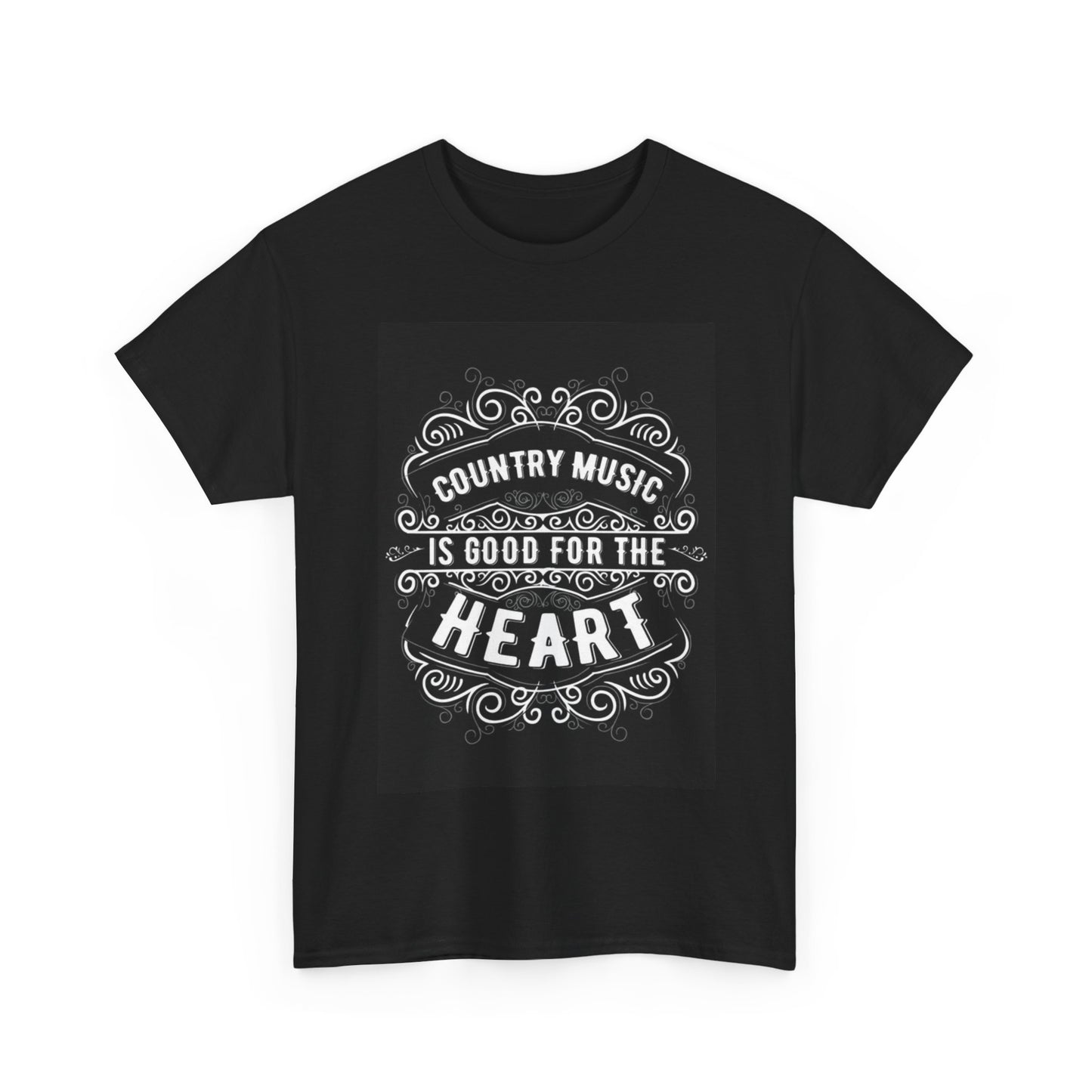 Country Music For The Heart Tshirt Hank Willie Strait Unisex Heavy Cotton Tee