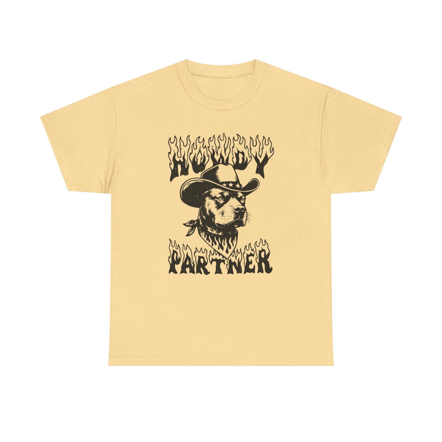 Howdy Partner Pit bull Graphic T Shirt NEW ADULT