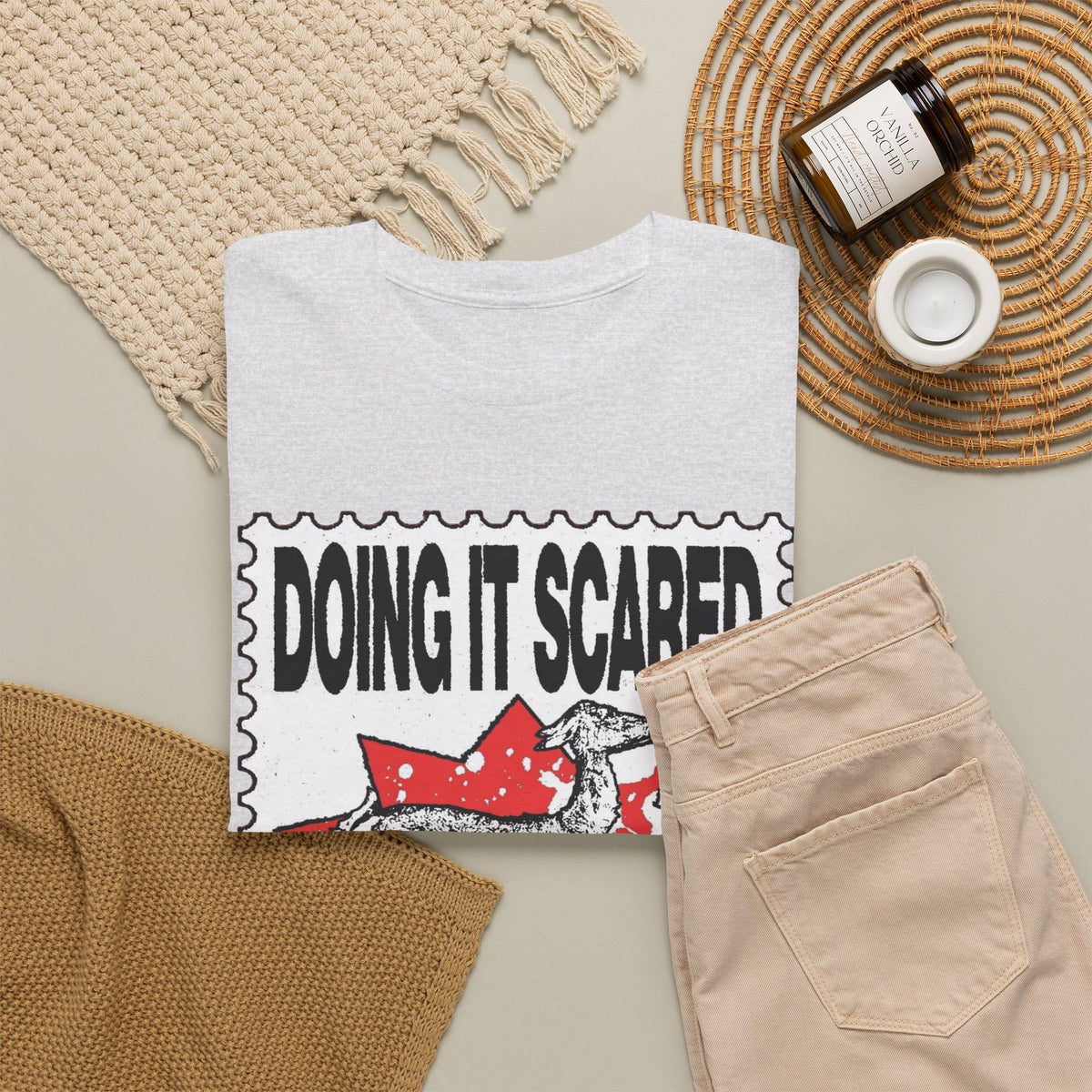 Doing It Scared Is Just As Brave  Men's Graphic Tee