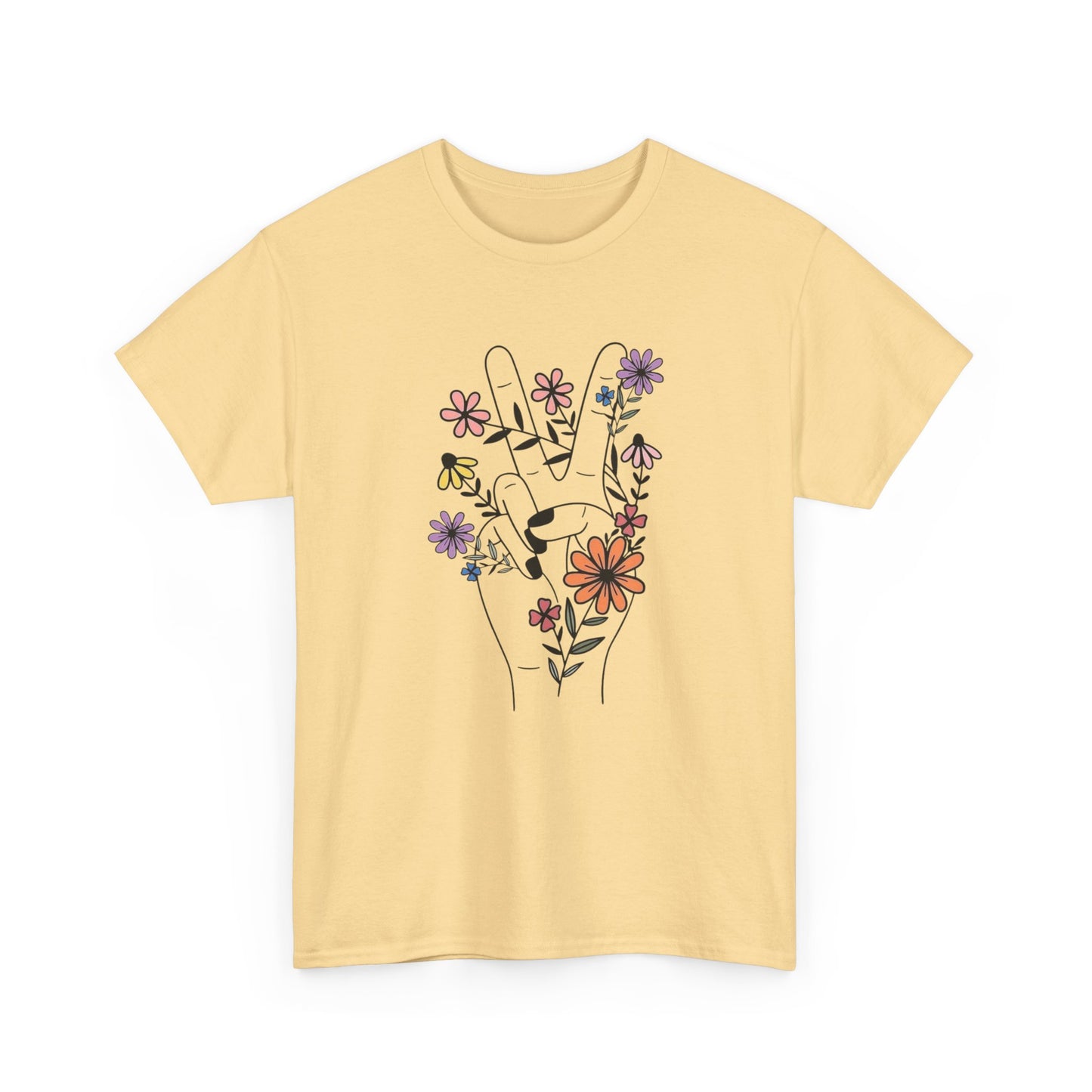 Flower Power Graphic T Shirt NEW ADULT Tee
