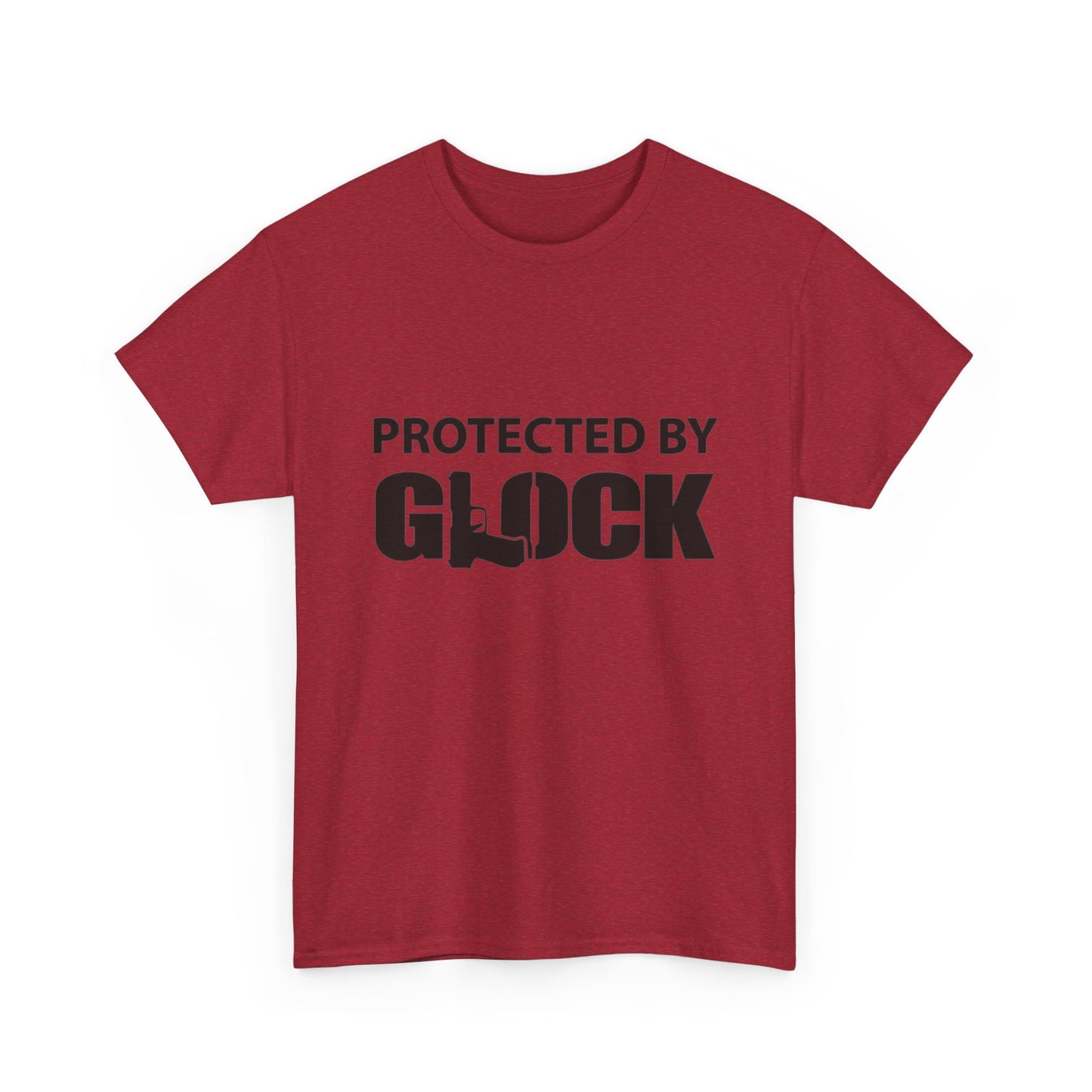 Protected By Glock Graphic T Shirt Unisex Heavy Cotton Tee NEW