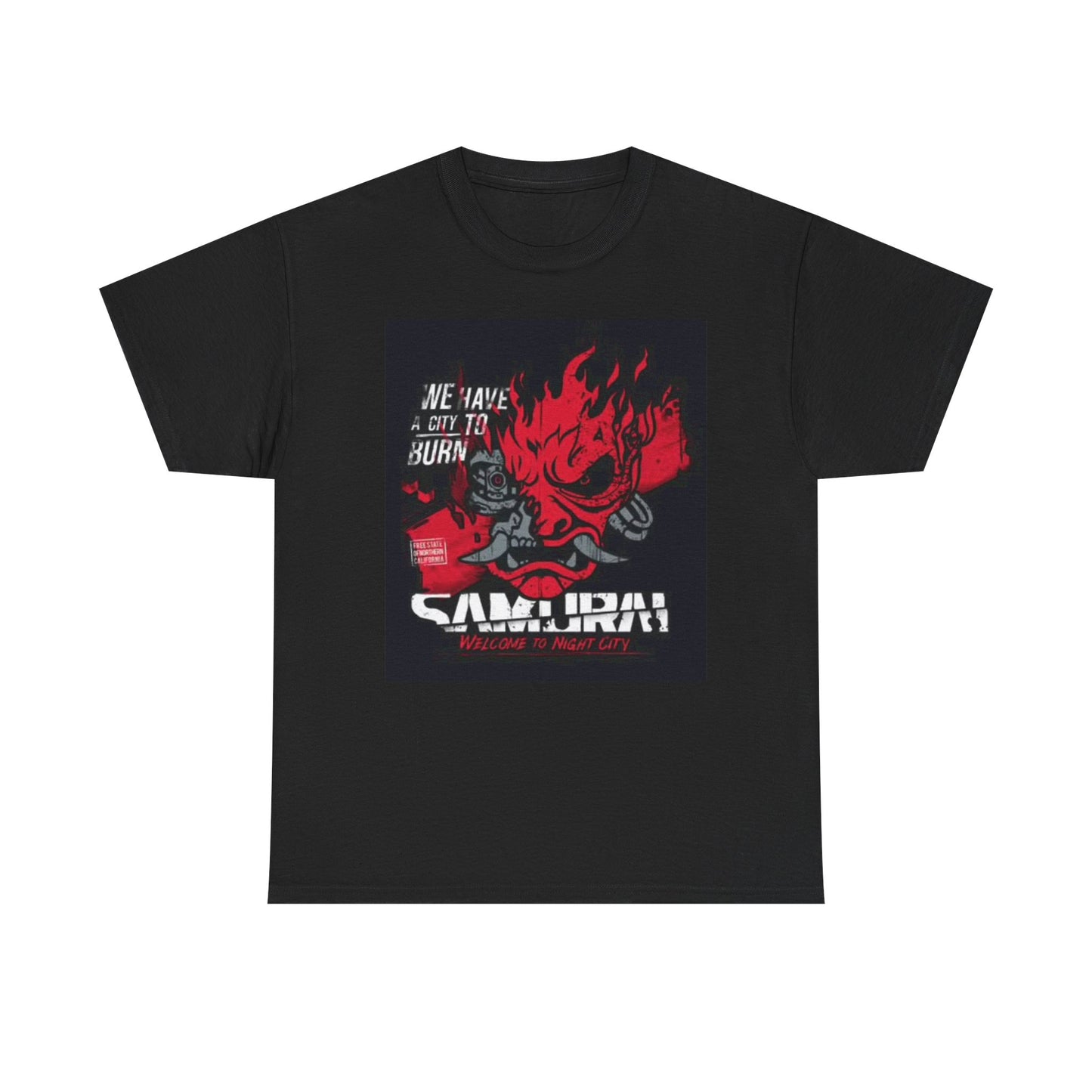Samurai Graphic T Shirt Vintage Art Unisex Heavy Cotton Tee