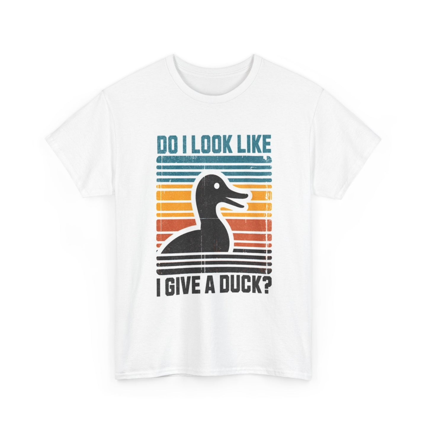 Funny Duck Graphic T Shirt Do I Look Like I Give A Duck Unisex Heavy Cotton Tee