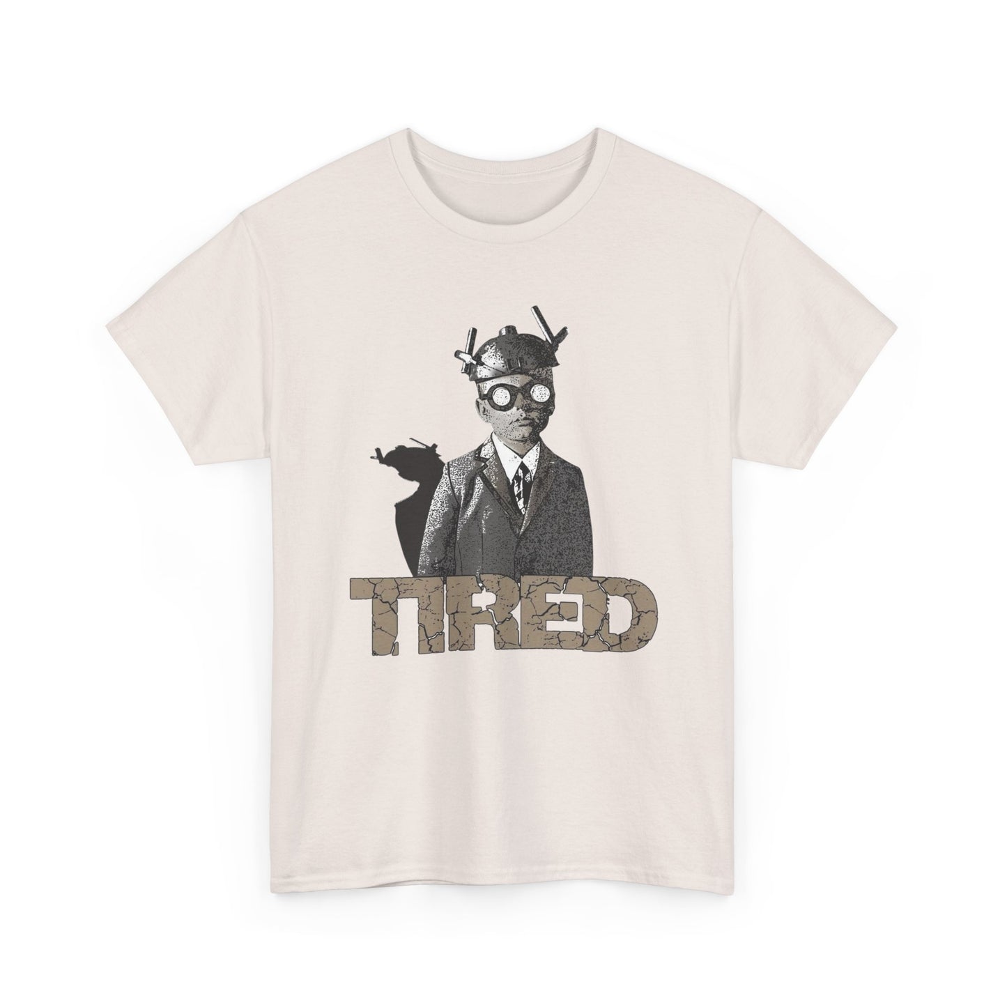Tired Art Graphic T Shirt NEW GIFT Unisex Heavy Cotton Tee
