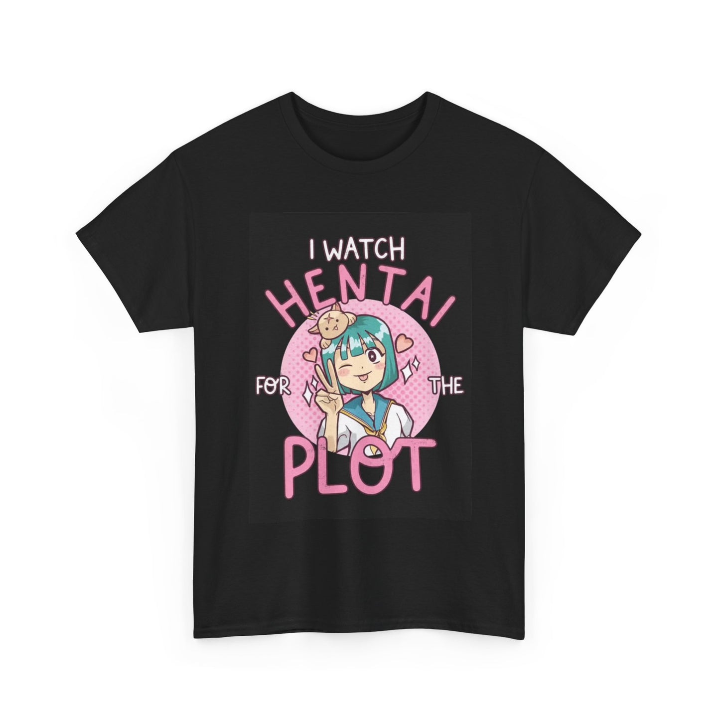 Waifu Anime T-shirt Girl Graphic Cartoon Retro Gaming Unisex Heavy Tee Gamer 13