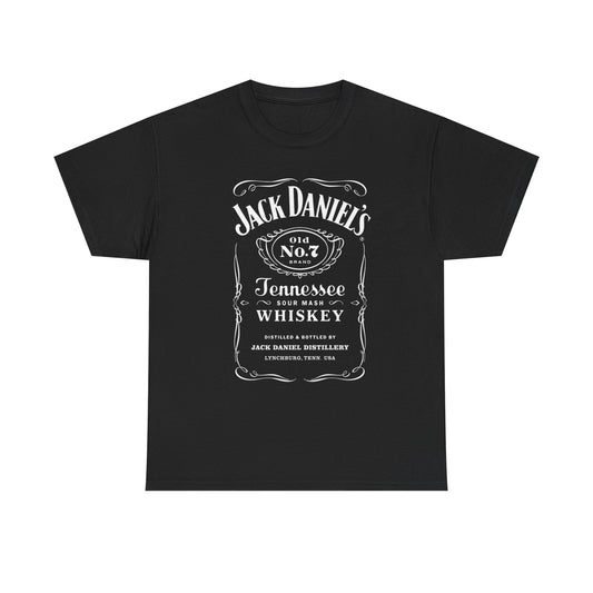 Jack Daniels Whiskey Graphic T Shirt Unisex Heavy Cotton Tee NEW